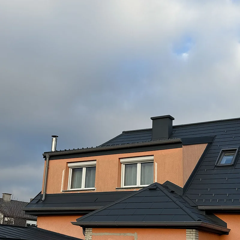 Nahaufnahme des sanierten Einfamilienhauses in Böheimkirchen